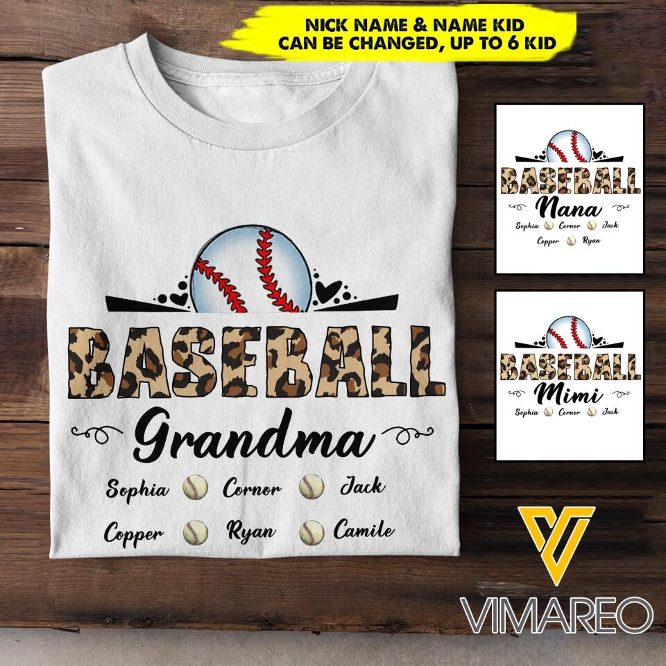 PERSONALIZED Grandma Basball TSHIRT QTHC1603