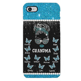 Personalized Grandma Kid Name Butterfly Phonecase DMMQ1603