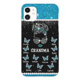 Personalized Grandma Kid Name Butterfly Phonecase DMMQ1603