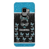 Personalized Grandma Kid Name Butterfly Phonecase DMMQ1603