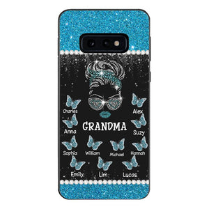 Personalized Grandma Kid Name Butterfly Phonecase DMMQ1603