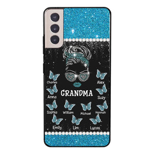 Personalized Grandma Kid Name Butterfly Phonecase DMMQ1603