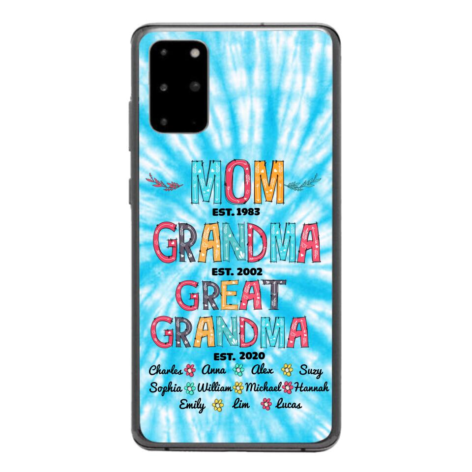 Personalized Mom Grandma Kid Name Phonecase MTDT1703