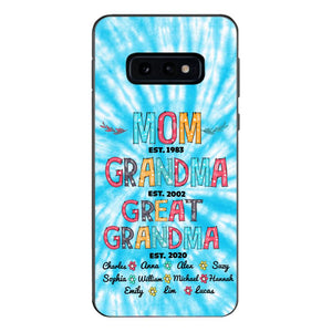 Personalized Mom Grandma Kid Name Phonecase MTDT1703