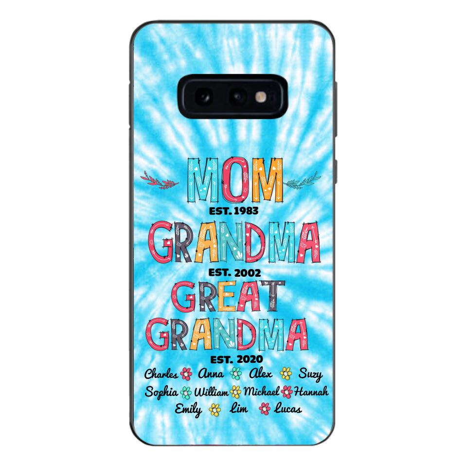 Personalized Mom Grandma Kid Name Phonecase MTDT1703