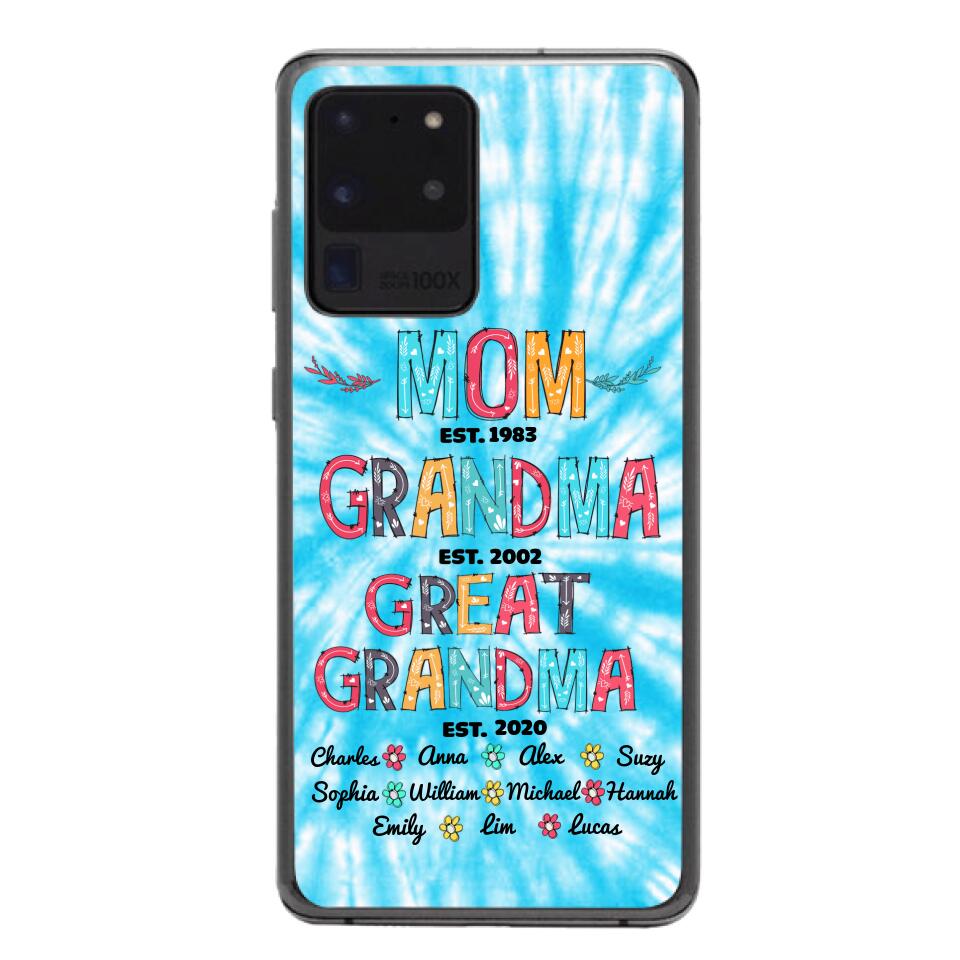 Personalized Mom Grandma Kid Name Phonecase MTDT1703