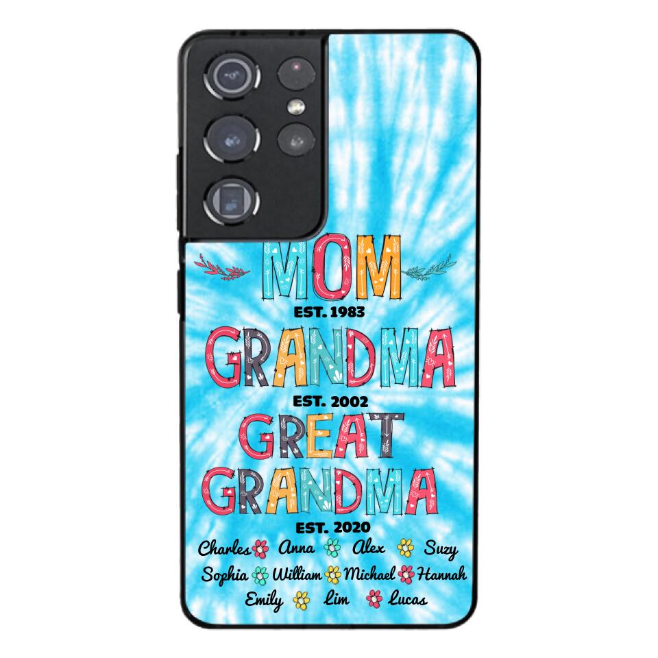 Personalized Mom Grandma Kid Name Phonecase MTDT1703