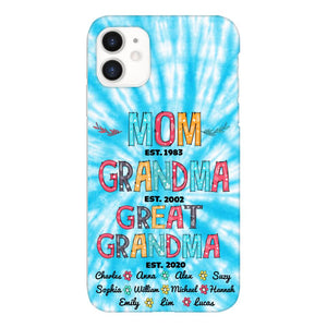 Personalized Mom Grandma Kid Name Phonecase MTDT1703