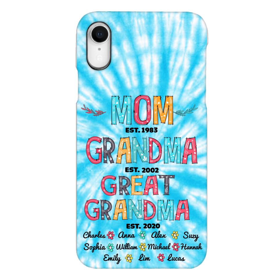 Personalized Mom Grandma Kid Name Phonecase MTDT1703