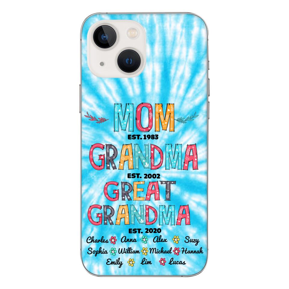 Personalized Mom Grandma Kid Name Phonecase MTDT1703