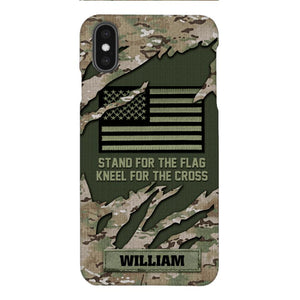 PERSONALIZED U.S VETERAN CAMO PHONECASE QTTN1803