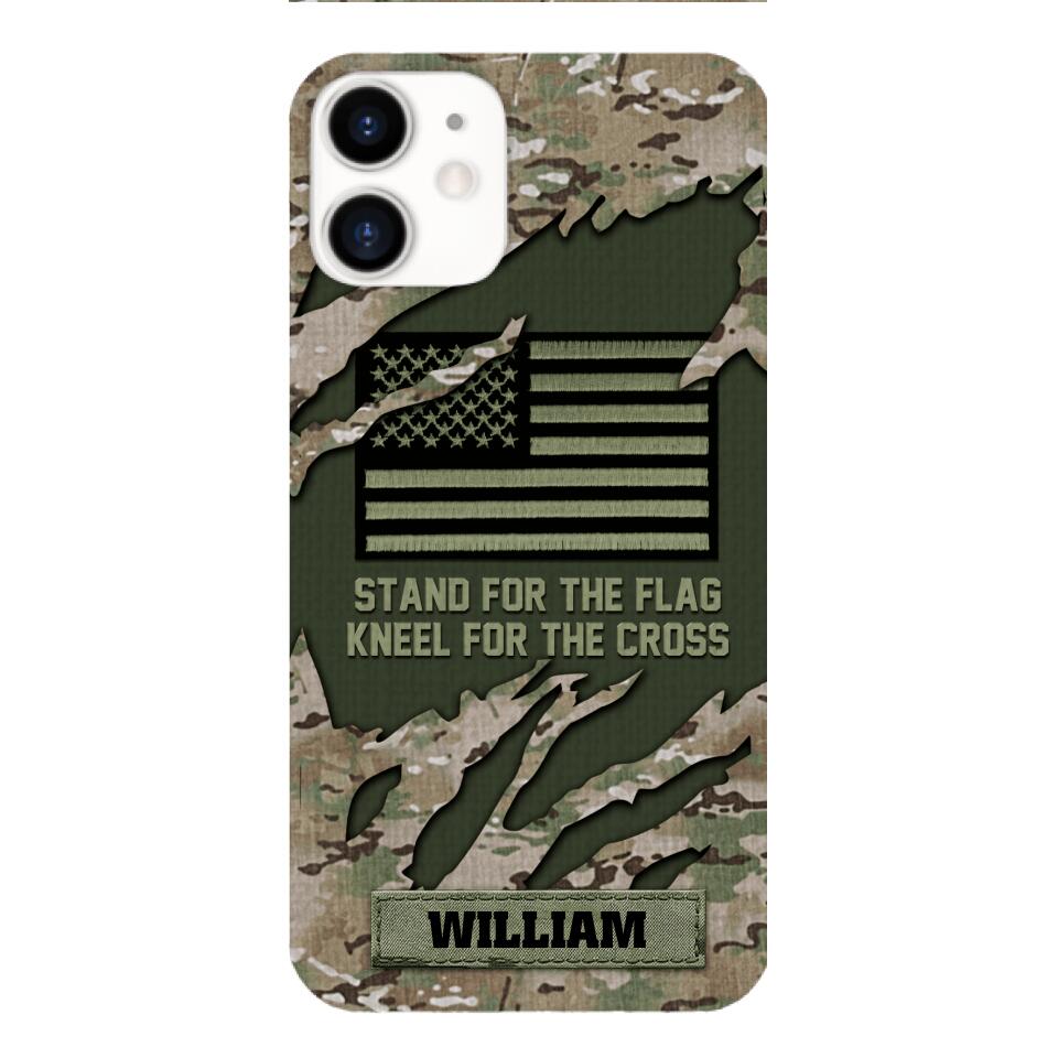 PERSONALIZED U.S VETERAN CAMO PHONECASE QTTN1803