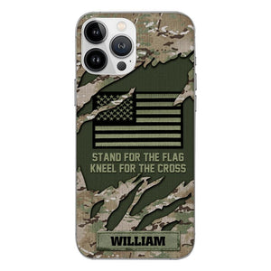 PERSONALIZED U.S VETERAN CAMO PHONECASE QTTN1803