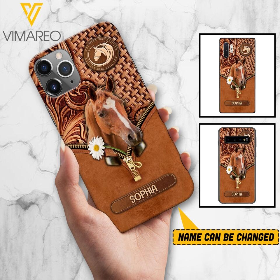 Personalized Horse Lover Phonecase Printed 22MAR-HQ18