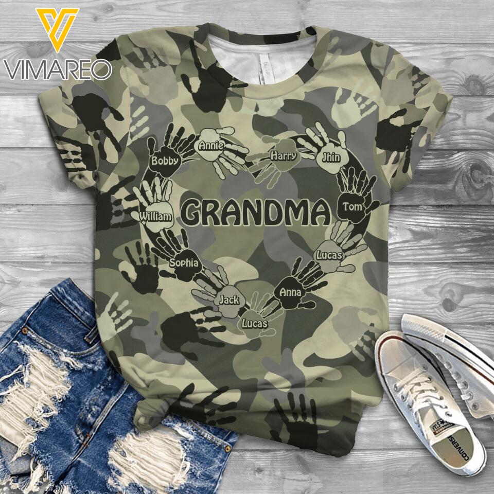 Personalized Grandma Kid Tshirt Printed 22MAR-DT18