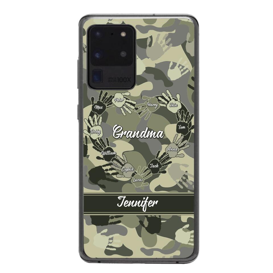 Personalized Grandma Kid Camo Phone Case Printed 22MAR-DT19