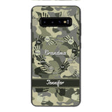 Personalized Grandma Kid Camo Phone Case Printed 22MAR-DT19