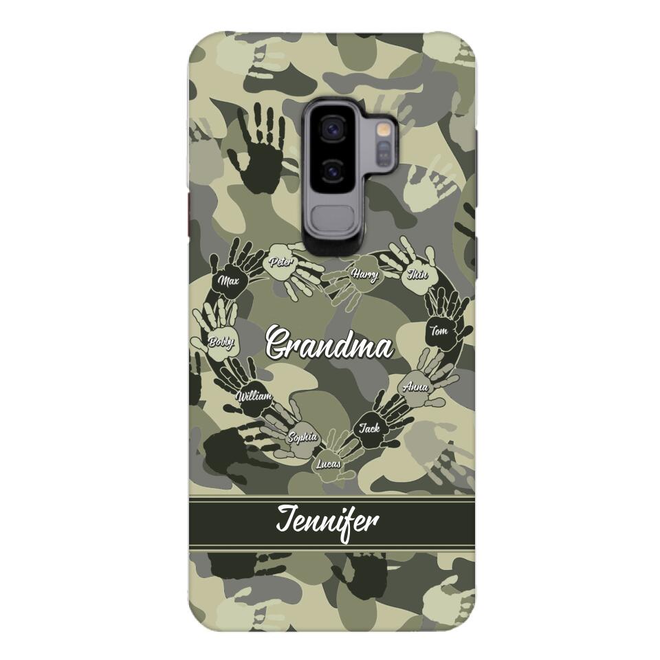 Personalized Grandma Kid Camo Phone Case Printed 22MAR-DT19