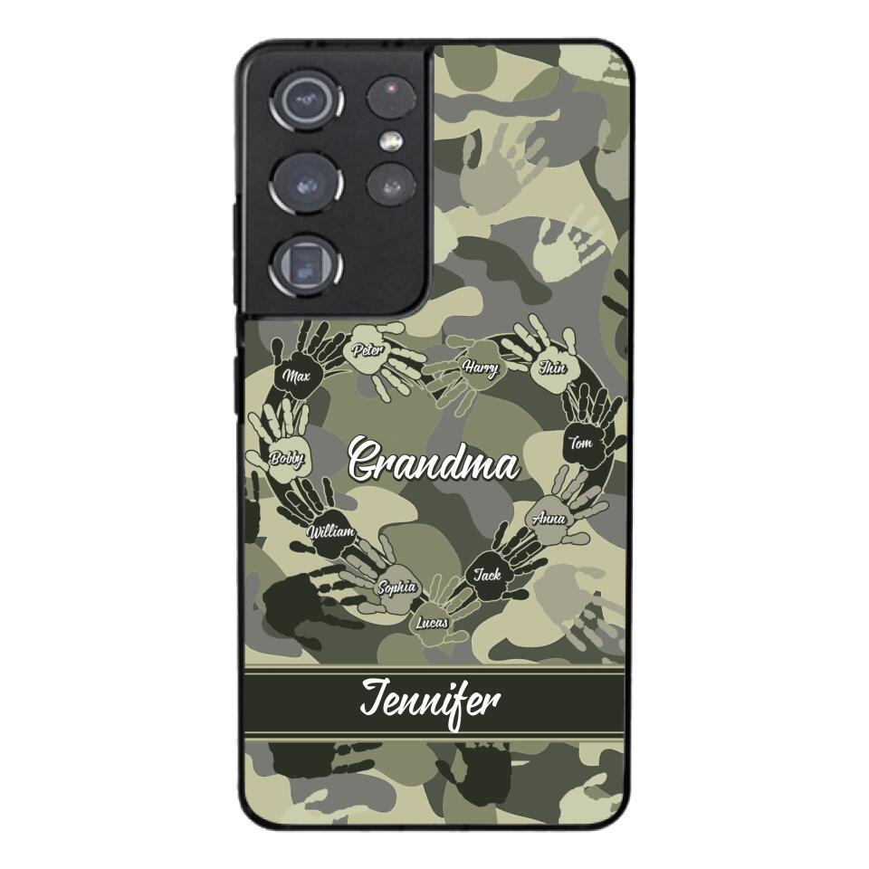 Personalized Grandma Kid Camo Phone Case Printed 22MAR-DT19