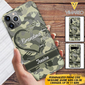 Personalized Grandma Kid Camo Phone Case Printed 22MAR-DT19