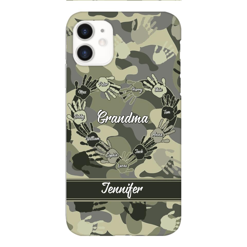 Personalized Grandma Kid Camo Phone Case Printed 22MAR-DT19