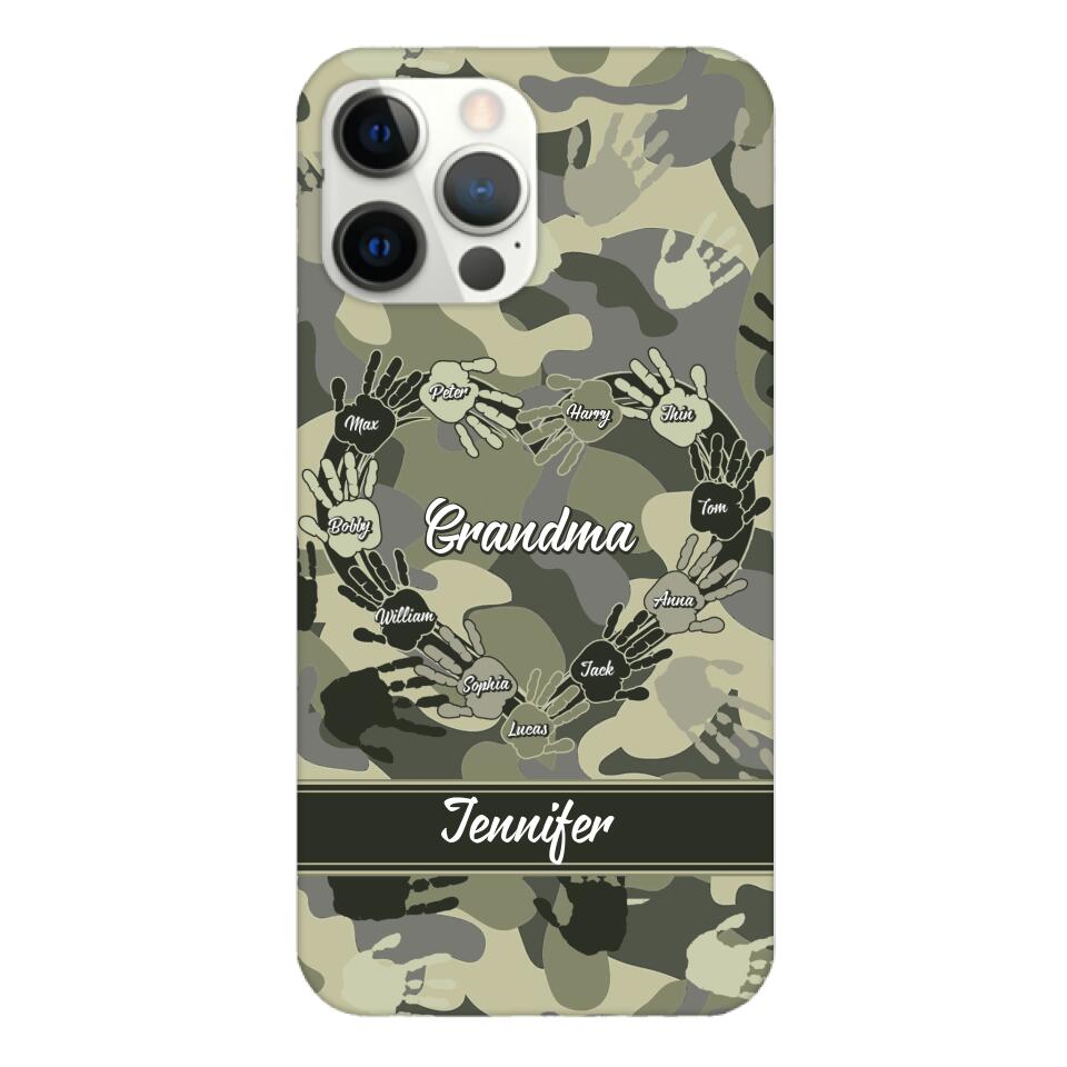 Personalized Grandma Kid Camo Phone Case Printed 22MAR-DT19