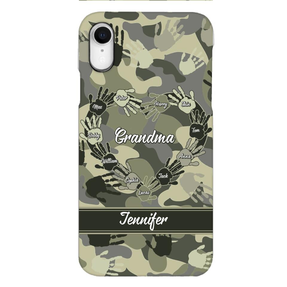 Personalized Grandma Kid Camo Phone Case Printed 22MAR-DT19