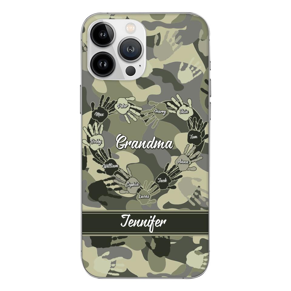 Personalized Grandma Kid Camo Phone Case Printed 22MAR-DT19