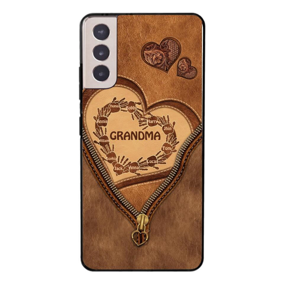 Personalized Grandma Kid Phone Case Printed 22MAR-MQ19