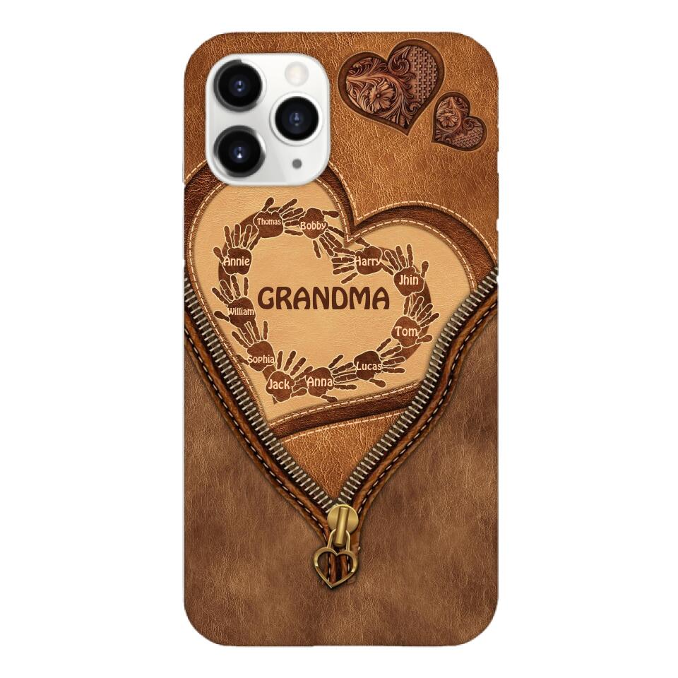 Personalized Grandma Kid Phone Case Printed 22MAR-MQ19