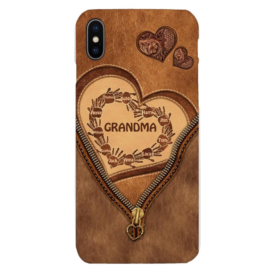 Personalized Grandma Kid Phone Case Printed 22MAR-MQ19