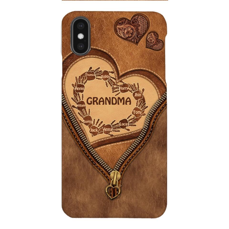 Personalized Grandma Kid Phone Case Printed 22MAR-MQ19