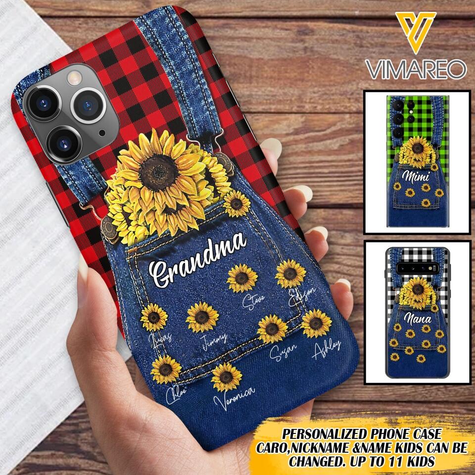 Personalized Grandma Kid Phone Case Printed 22MAR-DT21