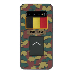 PERSONALIZED BELGIUM VETERAN CAMO PHONECASE MTDT2103