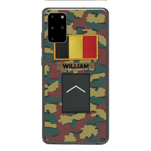 PERSONALIZED BELGIUM VETERAN CAMO PHONECASE MTDT2103