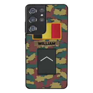 PERSONALIZED BELGIUM VETERAN CAMO PHONECASE MTDT2103