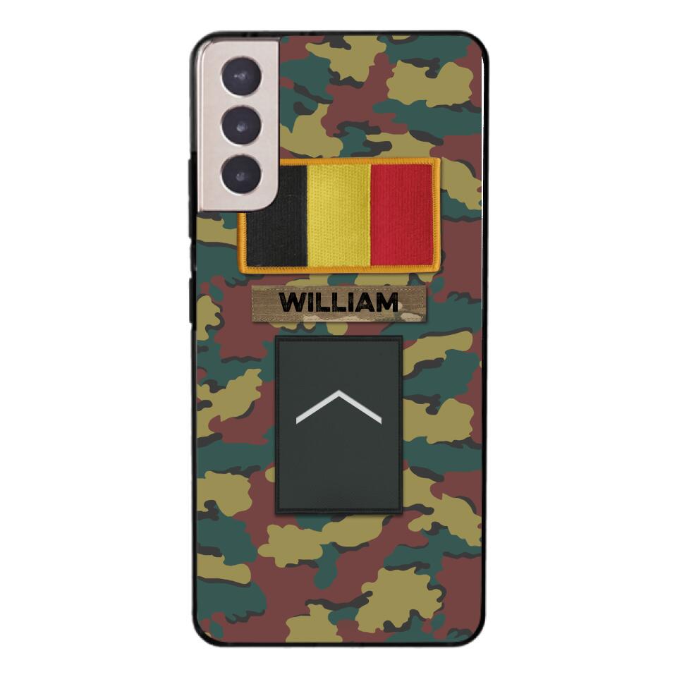 PERSONALIZED BELGIUM VETERAN CAMO PHONECASE MTDT2103