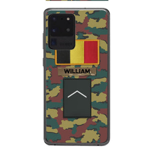 PERSONALIZED BELGIUM VETERAN CAMO PHONECASE MTDT2103