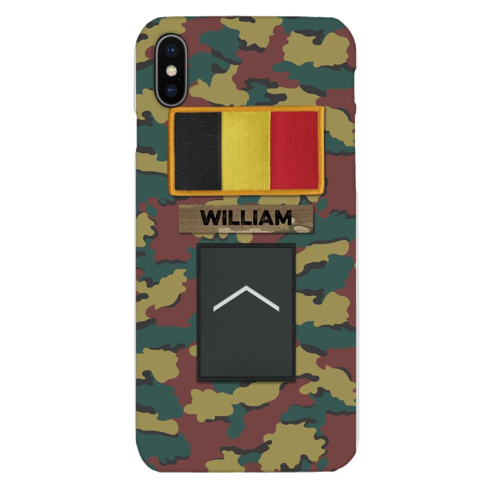 PERSONALIZED BELGIUM VETERAN CAMO PHONECASE MTDT2103