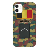 PERSONALIZED BELGIUM VETERAN CAMO PHONECASE MTDT2103