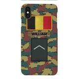 PERSONALIZED BELGIUM VETERAN CAMO PHONECASE MTDT2103