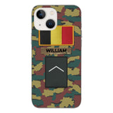 PERSONALIZED BELGIUM VETERAN CAMO PHONECASE MTDT2103