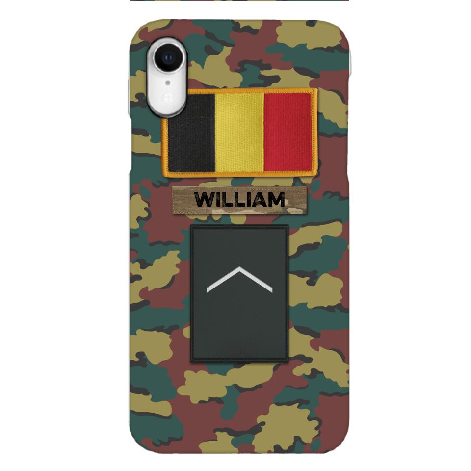 PERSONALIZED BELGIUM VETERAN CAMO PHONECASE MTDT2103