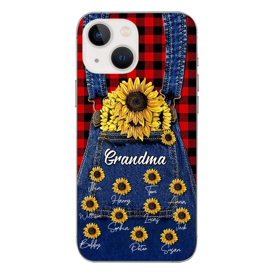 Personalized Grandma Kid Phone Case Printed 22MAR-DT21