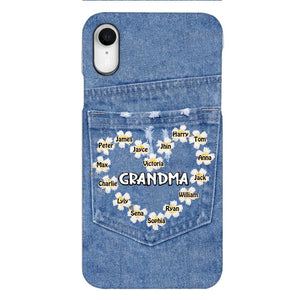 Personalized Grandma Kid Phone Case Printed 22MAR-HC21