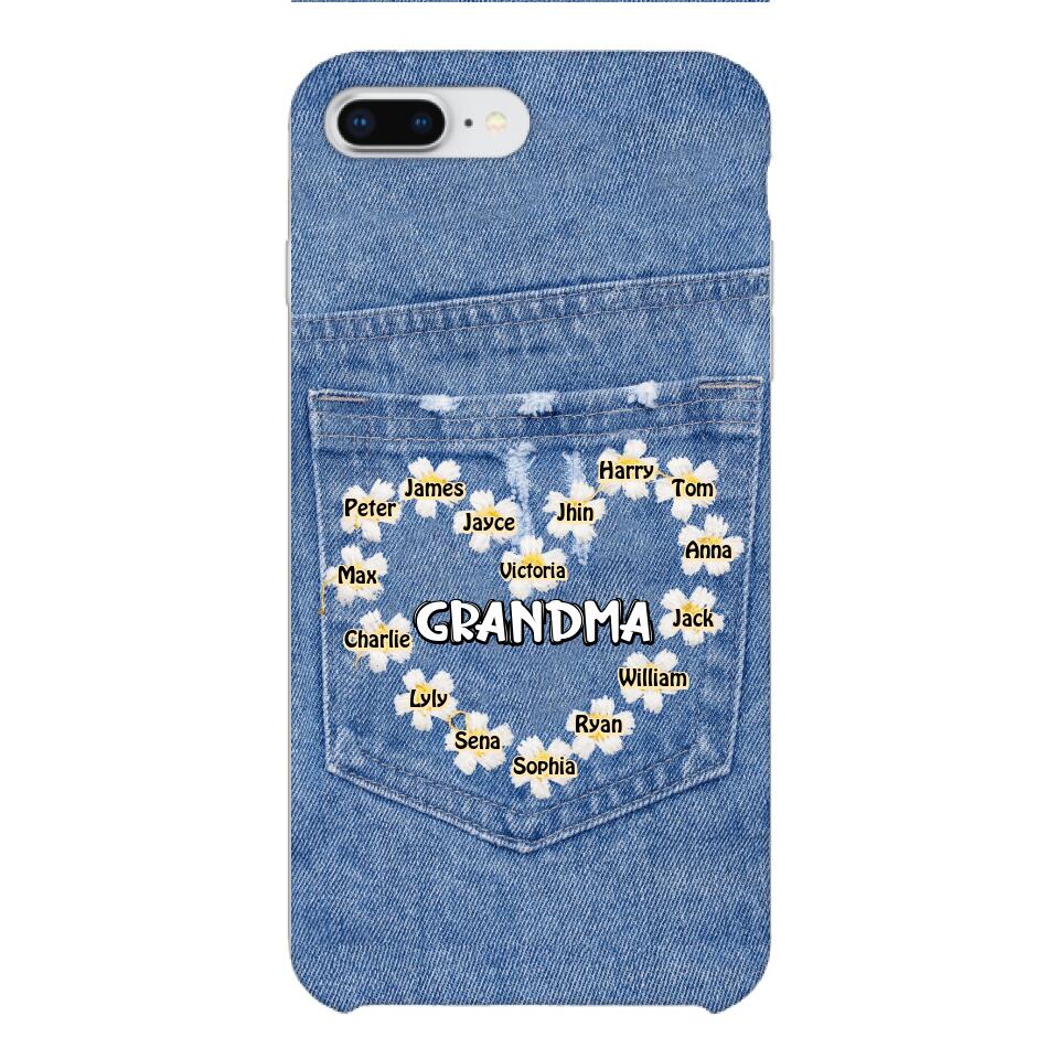 Personalized Grandma Kid Phone Case Printed 22MAR-HC21