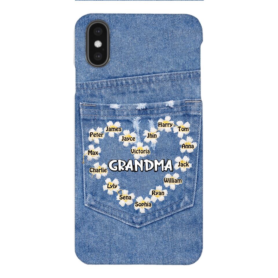 Personalized Grandma Kid Phone Case Printed 22MAR-HC21