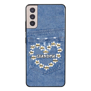 Personalized Grandma Kid Phone Case Printed 22MAR-HC21