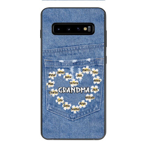 Personalized Grandma Kid Phone Case Printed 22MAR-HC21