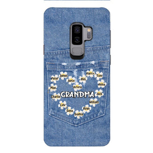 Personalized Grandma Kid Phone Case Printed 22MAR-HC21